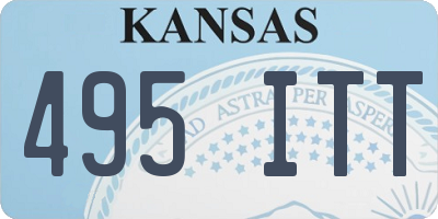 KS license plate 495ITT