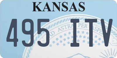 KS license plate 495ITV