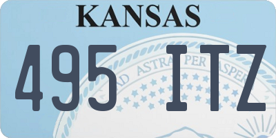 KS license plate 495ITZ