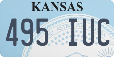 KS license plate 495IUC
