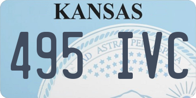 KS license plate 495IVC
