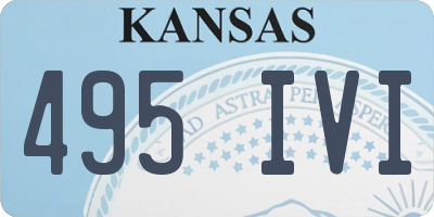 KS license plate 495IVI