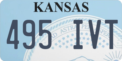 KS license plate 495IVT