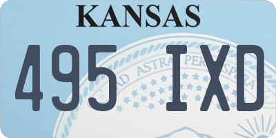 KS license plate 495IXD