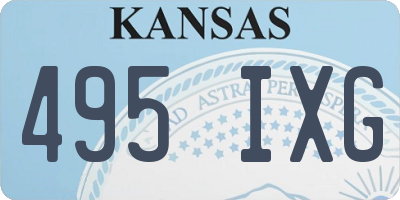 KS license plate 495IXG
