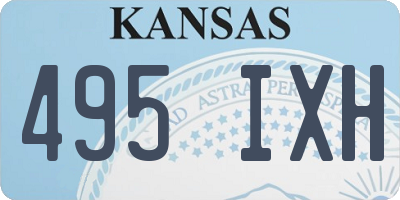 KS license plate 495IXH