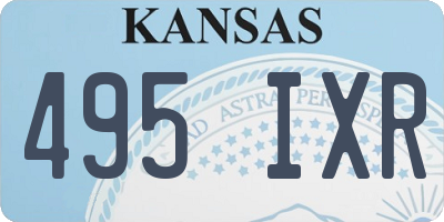 KS license plate 495IXR