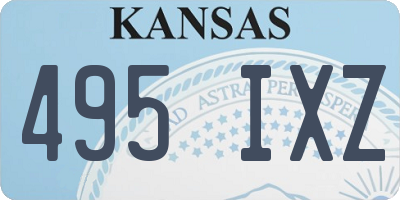 KS license plate 495IXZ