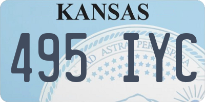 KS license plate 495IYC