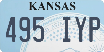 KS license plate 495IYP