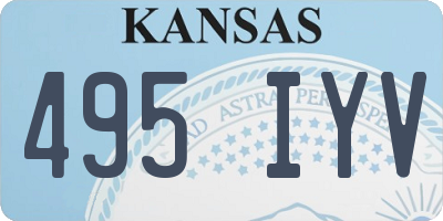 KS license plate 495IYV