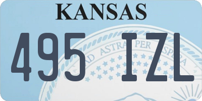 KS license plate 495IZL