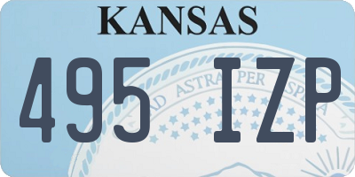 KS license plate 495IZP
