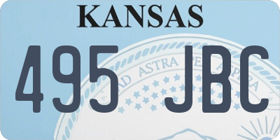KS license plate 495JBC