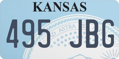 KS license plate 495JBG