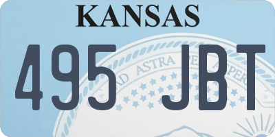 KS license plate 495JBT