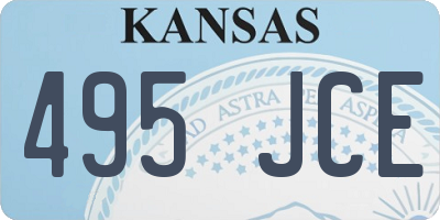 KS license plate 495JCE