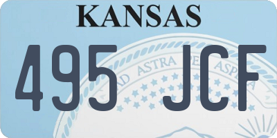 KS license plate 495JCF