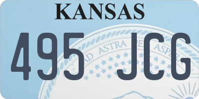 KS license plate 495JCG