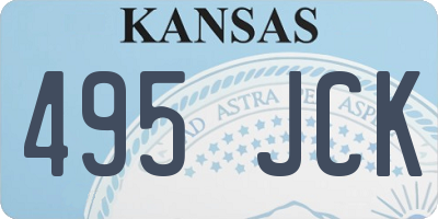 KS license plate 495JCK