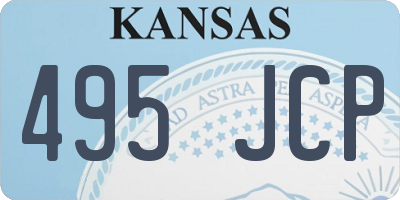 KS license plate 495JCP