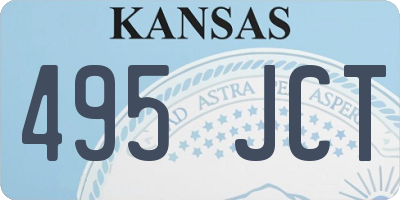 KS license plate 495JCT
