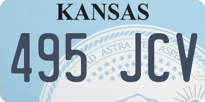 KS license plate 495JCV