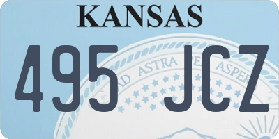 KS license plate 495JCZ