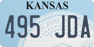 KS license plate 495JDA