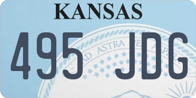 KS license plate 495JDG