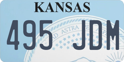 KS license plate 495JDM