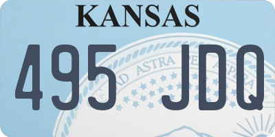 KS license plate 495JDQ