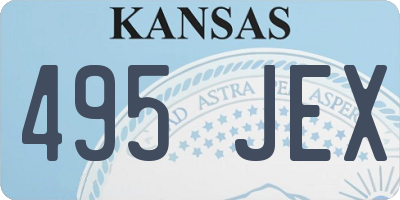 KS license plate 495JEX