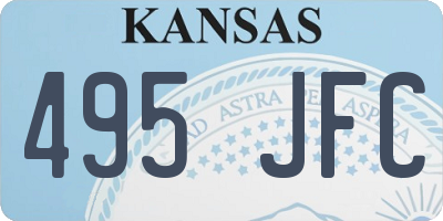 KS license plate 495JFC