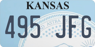 KS license plate 495JFG