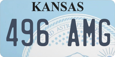 KS license plate 496AMG