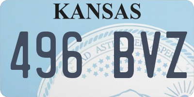KS license plate 496BVZ