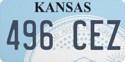 KS license plate 496CEZ