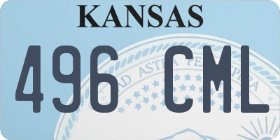 KS license plate 496CML