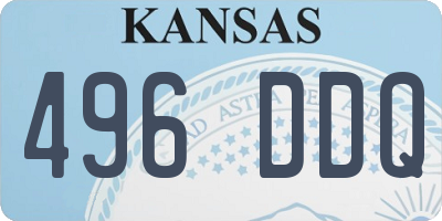 KS license plate 496DDQ