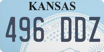 KS license plate 496DDZ