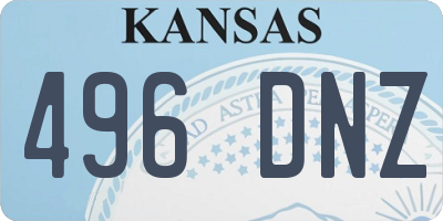 KS license plate 496DNZ