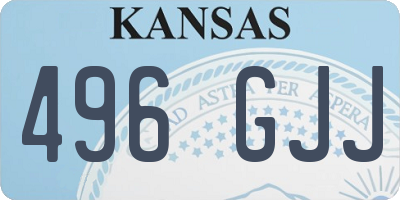 KS license plate 496GJJ