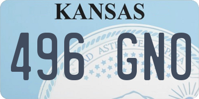 KS license plate 496GNO