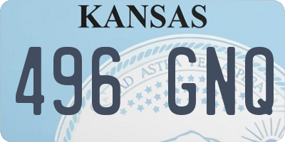 KS license plate 496GNQ