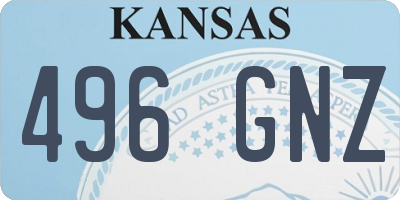 KS license plate 496GNZ