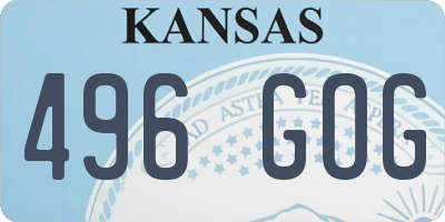 KS license plate 496GOG