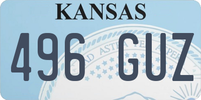 KS license plate 496GUZ