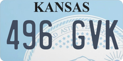 KS license plate 496GVK