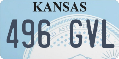 KS license plate 496GVL